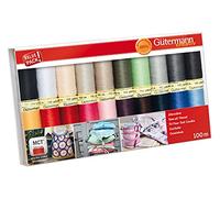 Gütermann creativ Nähfaden-Set mit 20 Spulen Allesnäher 100 m in Basisfarben