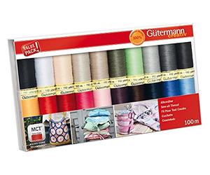 Gütermann Allesnäher-Set 20 x 100 m Nähgarn aus Polyester