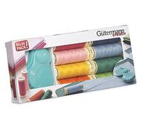Gütermann Nähfaden-Set creativ mit 8 Spulen Allesnäher 100 m bunt und Prym Klapp-Rollschneider