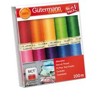 Gütermann Allesnäher Starke Farben Nähfaden-Set-3 (10 Farben/ 100 m)
