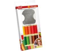 Gütermann Allesnäher + Zeichen/ Bügelschablone Nähfaden-Set (10 Farben/ 100 m)