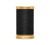 Gütermann Baumwoll-Garn C Ne50 | 400 m | 100% Baumwolle | Fb. 5201 schwarz