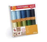 Gütermann Baumwolle Nähfaden-Set-5 (10 Farben/ 100 m)
