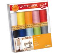 Gütermann Baumwolle Nähfaden-Set-2 (10 Farben/ 100 m)