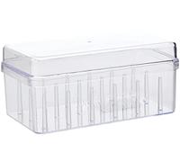 Gütermann Nähgarn-Box Acryl ungefüllt (für 18 Spulen/ 200 m/ 13,6 x 6,2 x 6,8 cm)