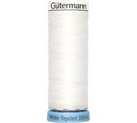 Gütermann creativ Allesnäher Water Repellent Nähgarn 100m PolyesterGarn Waschbar bis 60°C Handarbeiten Nähprojekte Nähen 800 Weiß