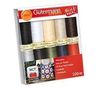 Gütermann creativ Nähfaden-Set mit 10 Spulen Allesnäher 100 m in Basisfarben