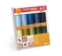 Gütermann Baumwolle Nähfaden-Set-5 (10 Farben/ 100 m)