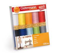 Gütermann Baumwolle Nähfaden-Set-2 (10 Farben/ 100 m)