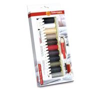 Gütermann Allesnäher + Handmaß + seam-fix mini Nähfaden-Set (11 Farben/ 100 m)