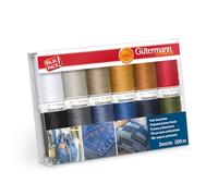 Gütermann Nähfaden-Set "Denim" 12 Spulen à 100 m