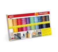 Gütermann creativ Nähfaden-Set mit 20 Spulen Zierstichfaden Deco Stitch 70 70 m in verschiedenen Multicolour-Farben