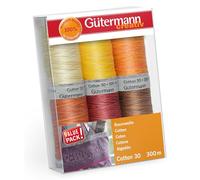 Gütermann Nähfaden-Set 734022-2 Cotton 30 (6 Spulen/ 300 m)