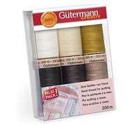 Gütermann creativ Nähfaden-Set mit 6 Spulen Quilting 200 m in verschiedenen Farben
