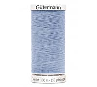 Gütermann Nähgarn, Denim-Faden, Blassblau, 100 m, Polyester, 100%