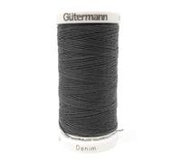 Gütermann Denim Polyester Nähgarn 100 Meter Jeansgarn pro Spule Dunkelgrau