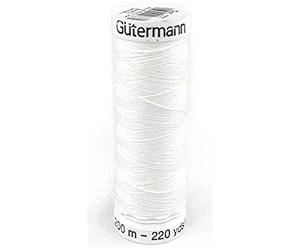 Gütermann G303-200-800 Nähgarn, Polyester, 800 Weiss, 200 m, meter