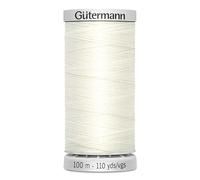 Gütermann Garn M782 Extra Stark Nähgarn Polyester 100m Nähmaschinengarn für alle stark beanspruchten Nähte (rohweiß)