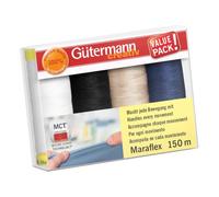 Gütermann Nähfaden-Set Maraflex (4 Farben / 150 m)