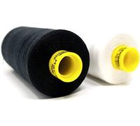 Gütermann Mara 120 Nähset, 1000 m pro Spule, Polyester-Nähgarn, 5 x Schwarz und 5 x Weiß