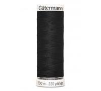 Gütermann Nähgarn "Allesnäher" SB, 200 m, Farbe: 000 für alle Stoffe und Nähte geeignet, aus 100 % Polyester, - 1 Stück (748277-000)