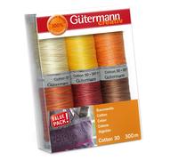 Gütermann Nähfaden-Set 734022-2 Cotton 30 (6 Spulen/ 300 m)