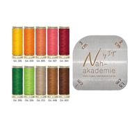 Gütermann Nähfaden-Set Allesnäher mit Zeichen- und Bügelschablone 10x100m (2,28 € pro 100 m)