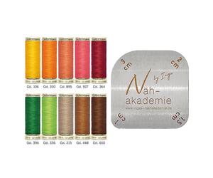 Gütermann Nähfaden-Set Allesnäher mit Zeichen- und Bügelschablone 10x100m (2,28 € pro 100 m)
