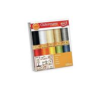Gütermann Nähfaden-Set Baumwolle C Ne 50 Basic-Farben 100 m 10 Stück