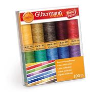 Gütermann Multicolour Baumwolle Nähfaden-Set-1 (10 Farben/ 100 m)