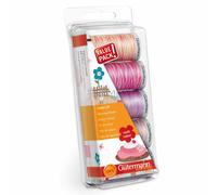 Gütermann Nähfaden Set Cotton 30 rosa/lila 5x 300m