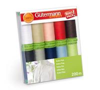 Gütermann Nähfaden-Set Extra Fein – 10 Farben, 200 m – Set-1