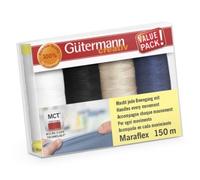 Gütermann Nähfaden-Set Maraflex (4 Farben / 150 m)