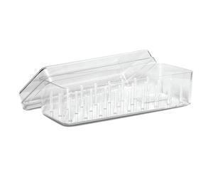 Gütermann Nähgarn-Box Acryl ungefüllt (für 27 Spulen/ 200 m/ 20,0 x 6,2 x 6,8 cm)