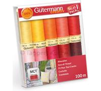 Gütermann Nähfaden-Set Warme Farben 10 Spulen