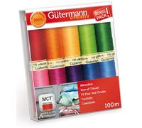 Gütermann Allesnäher Starke Farben Nähfaden-Set-3 (10 Farben/ 100 m)