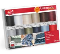 Gütermann 734001-1 Nähgarn-Set, 250 m x 12 Rollen