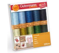 Gütermann Baumwolle Nähfaden-Set-5 (10 Farben/ 100 m)