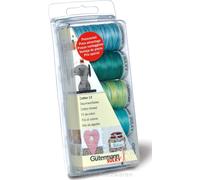 Gütermann Nähgarn-Set Cotton 12 blau/grün, 5 x 200 m
