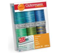 Gütermann Nähfaden-Set 734022-3 Cotton 30 (6 Spulen/ 300 m)