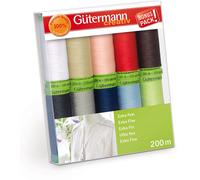 Gütermann Extra Fein Nähfaden-Set-1 (10 Farben/ 200 m)