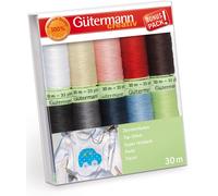 Gütermann Zierstichfaden Nähfaden-Set-1 (10 Farben/ 30 m)