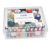 Gütermann Nähwelt Flach Toldi Acryl-Garnbox (gefüllt mit 20 Farben/ 500 m)