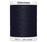 Gütermann Sew alle Nähgarn 1000 m schwarz 000 - Pro Spule + Gratis Minerva Crafts Craft Guide