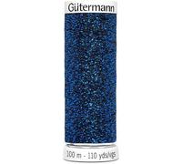 Gütermann- Sparkly Metalleffektfaden- (1x 100m) in 6 Farben für glitzernde Zierstiche und Nähte (9913 - Blau)