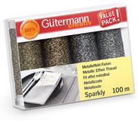 Gütermann Metalleffektfaden-Set Sparkly Col.1 (4 Spulen/ 100 m)