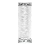 Gütermann Sulky Rayon 40 200m UNI 1001, weiß