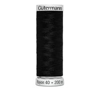 Gütermann Sulky Rayon 40 200m UNI 1005, schwarz