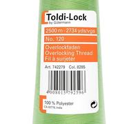 Gütermann Toldi-Lock 100% Polyester Fb. 8285-2.500 M Nähgarn, Polyester, Hellgrün, 12 x 5, cm, 1 Einheiten