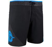 GUGGEN Mountain Badehose für Herren Boardshorts 1802 mit Nahtloser Reißverschlusstasche Surfshorts Badeshorts Beachshorts Männer mit Muster Schwarz Blau XL